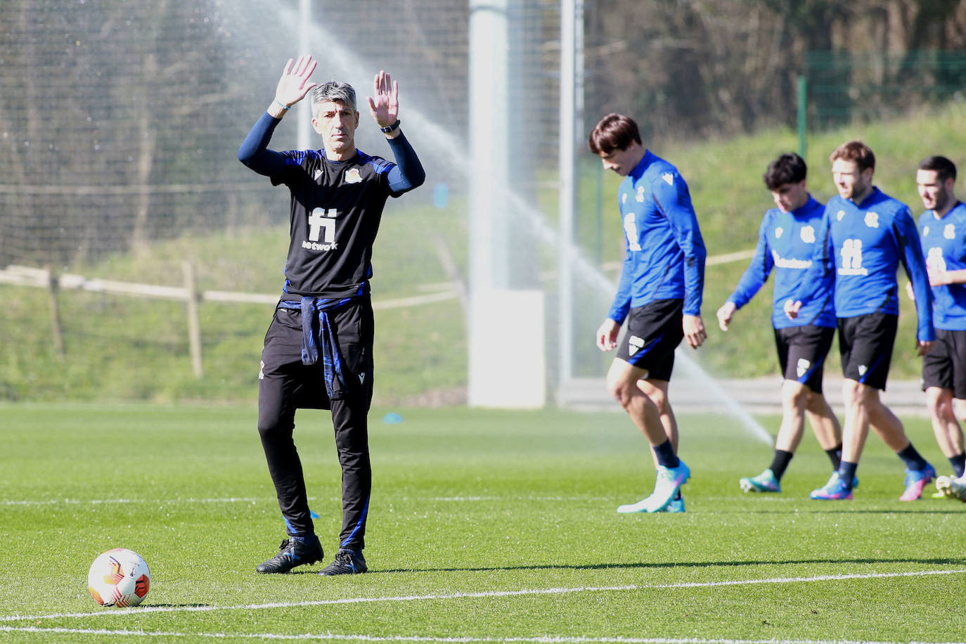 Fotos: Las imágenes del entrenamiento de la Real Sociedad en Zubieta