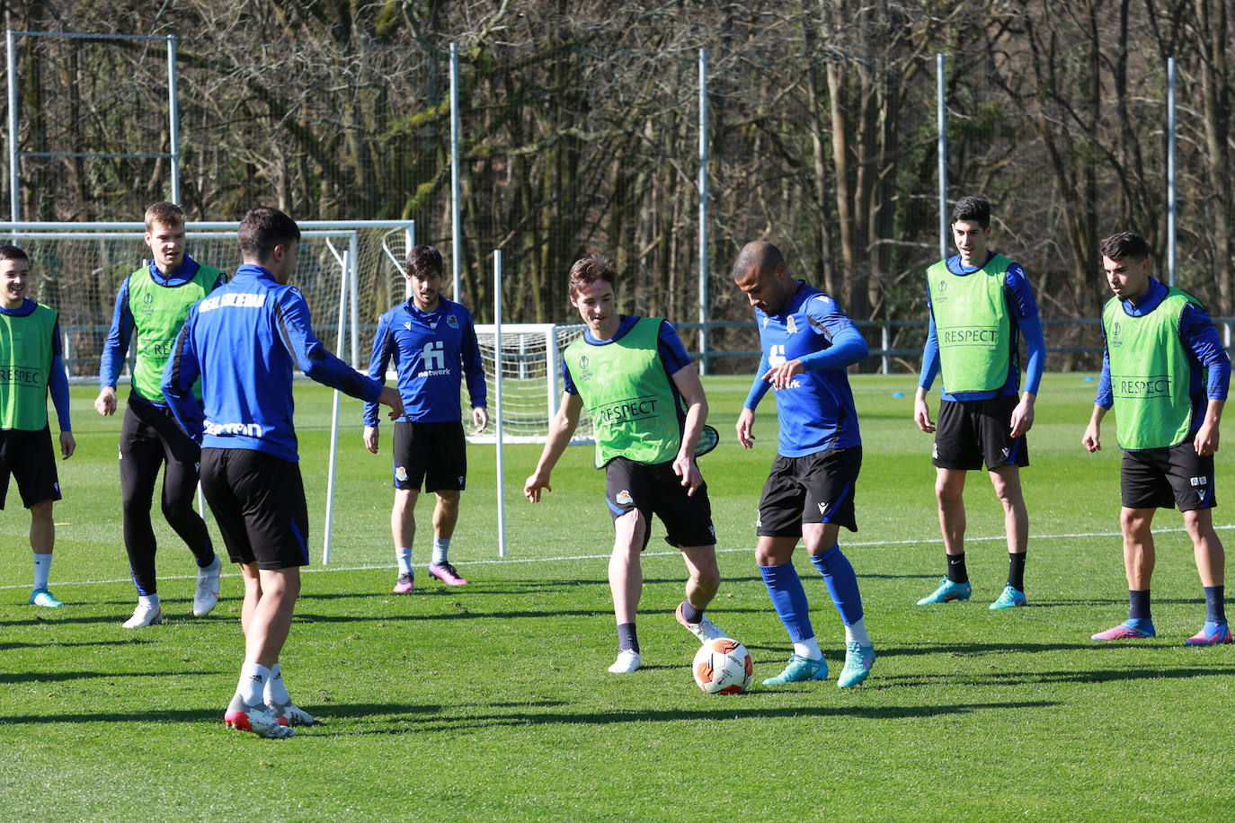 Fotos: Las imágenes del entrenamiento de la Real Sociedad en Zubieta