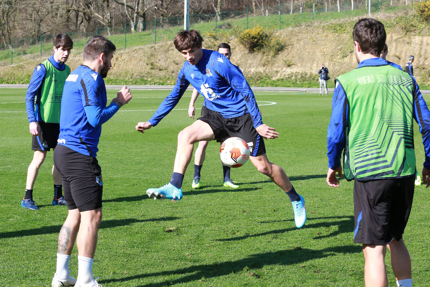 Fotos: Las imágenes del entrenamiento de la Real Sociedad en Zubieta
