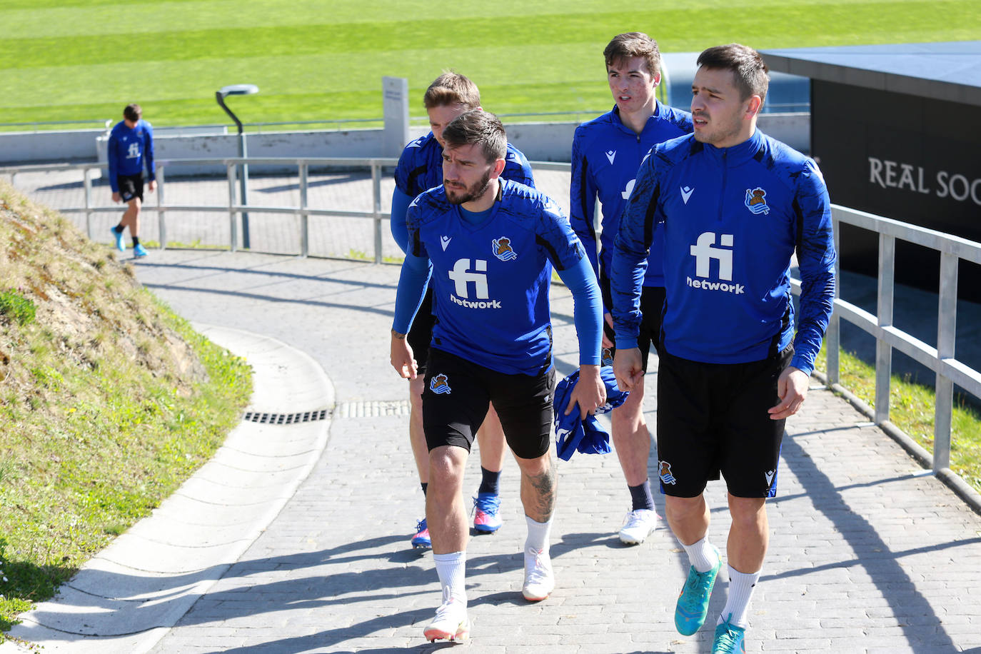 Fotos: Las imágenes del entrenamiento de la Real Sociedad en Zubieta
