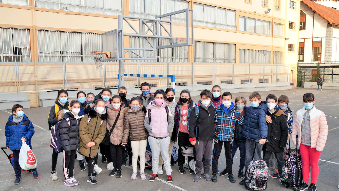 Los niños de la clase de 5º de Primaria.