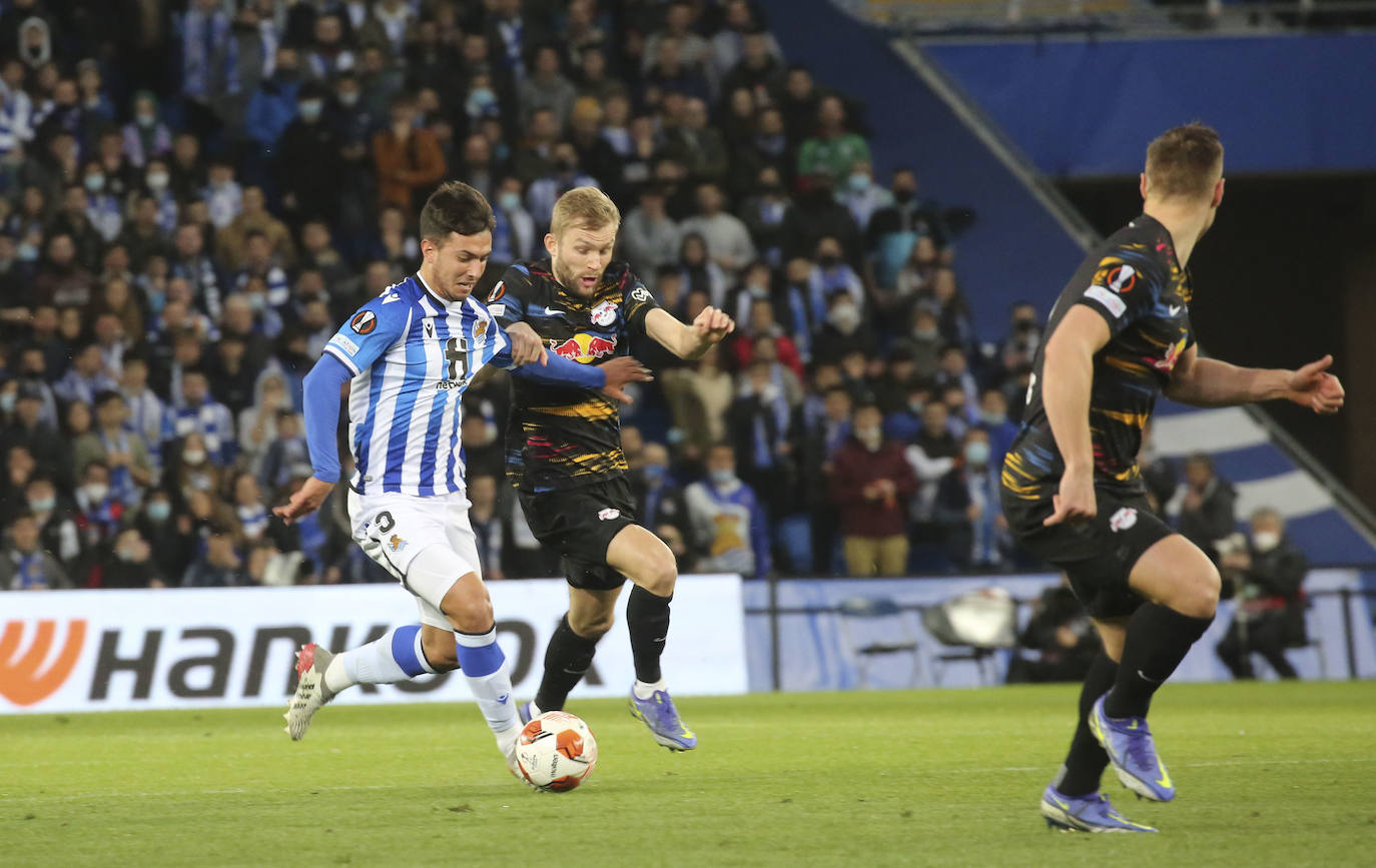 Fotos: Las imágenes del partido entre la Real Sociedad y el RB Leipzig