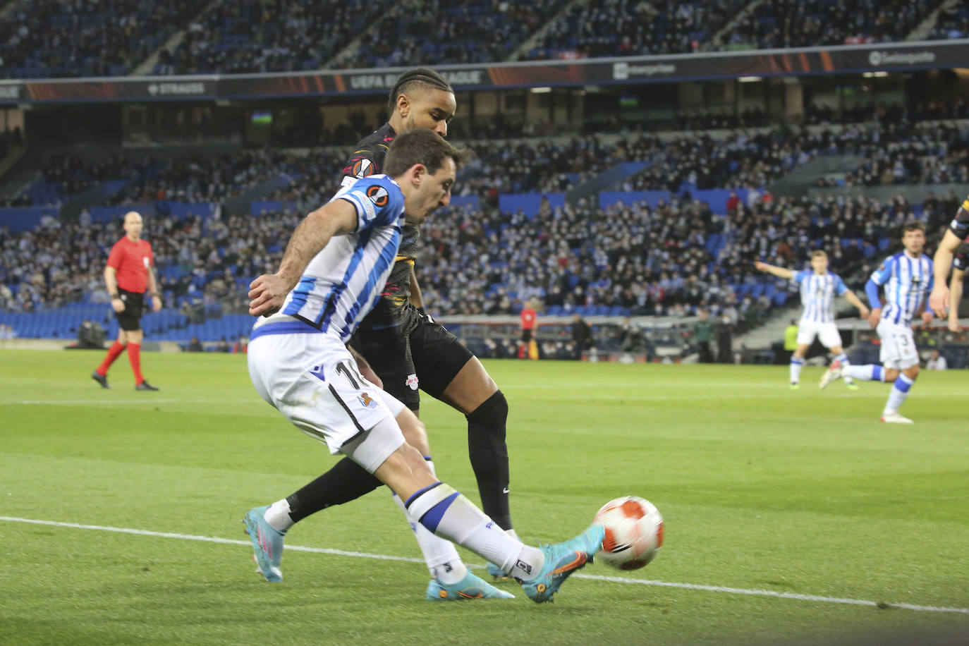 Fotos: Las imágenes del partido entre la Real Sociedad y el RB Leipzig