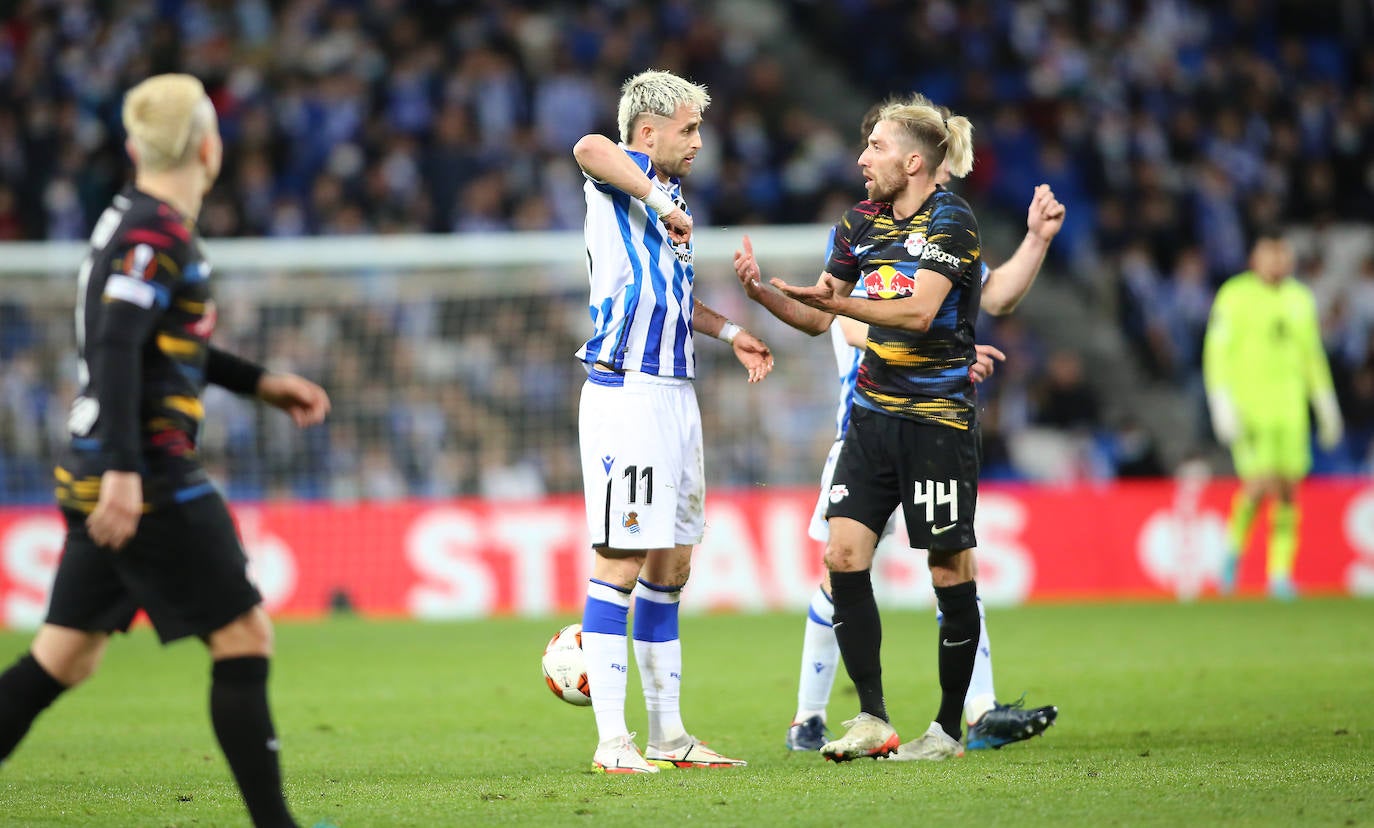Fotos: Las imágenes del partido entre la Real Sociedad y el RB Leipzig
