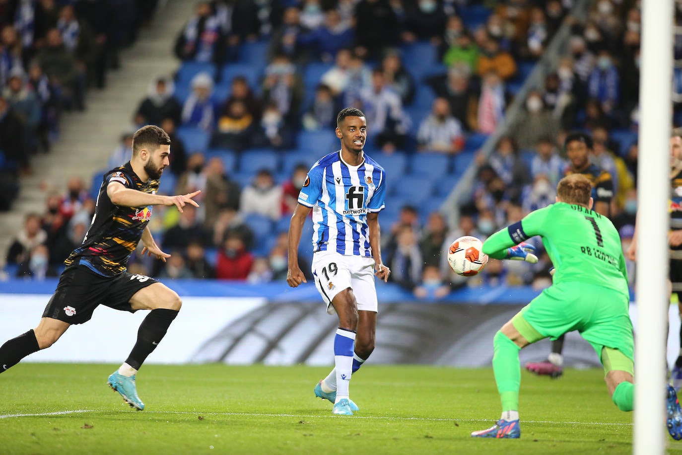 Fotos: Las imágenes del partido entre la Real Sociedad y el RB Leipzig