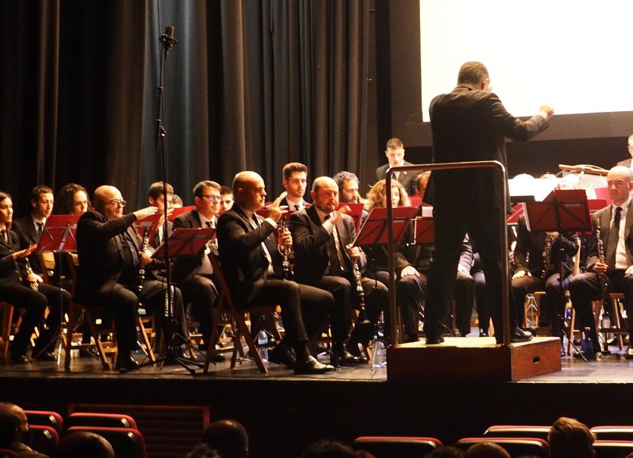 Concierto de la Banda de Música en el Herriko Antzokia conmemorativo del día de Santa Cecilia. 