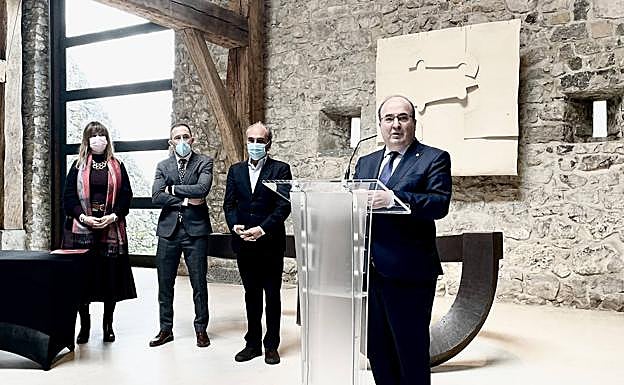 Visita del ministro Miquel Iceta al Museo Chillida Leku. 