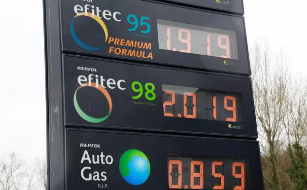 La gasolina supera ya los dos euros el litro en varias estaciones