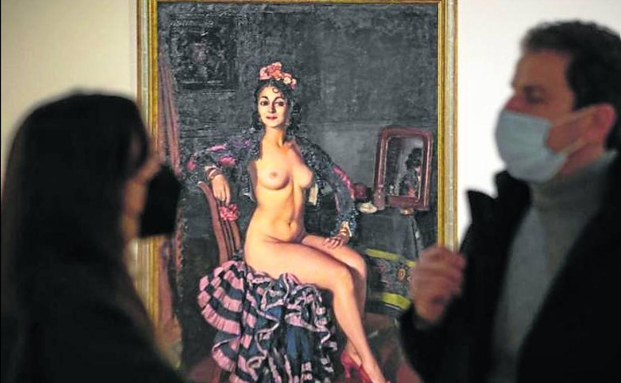 'Retrato de Oterito en su camerino', en la exposición. 