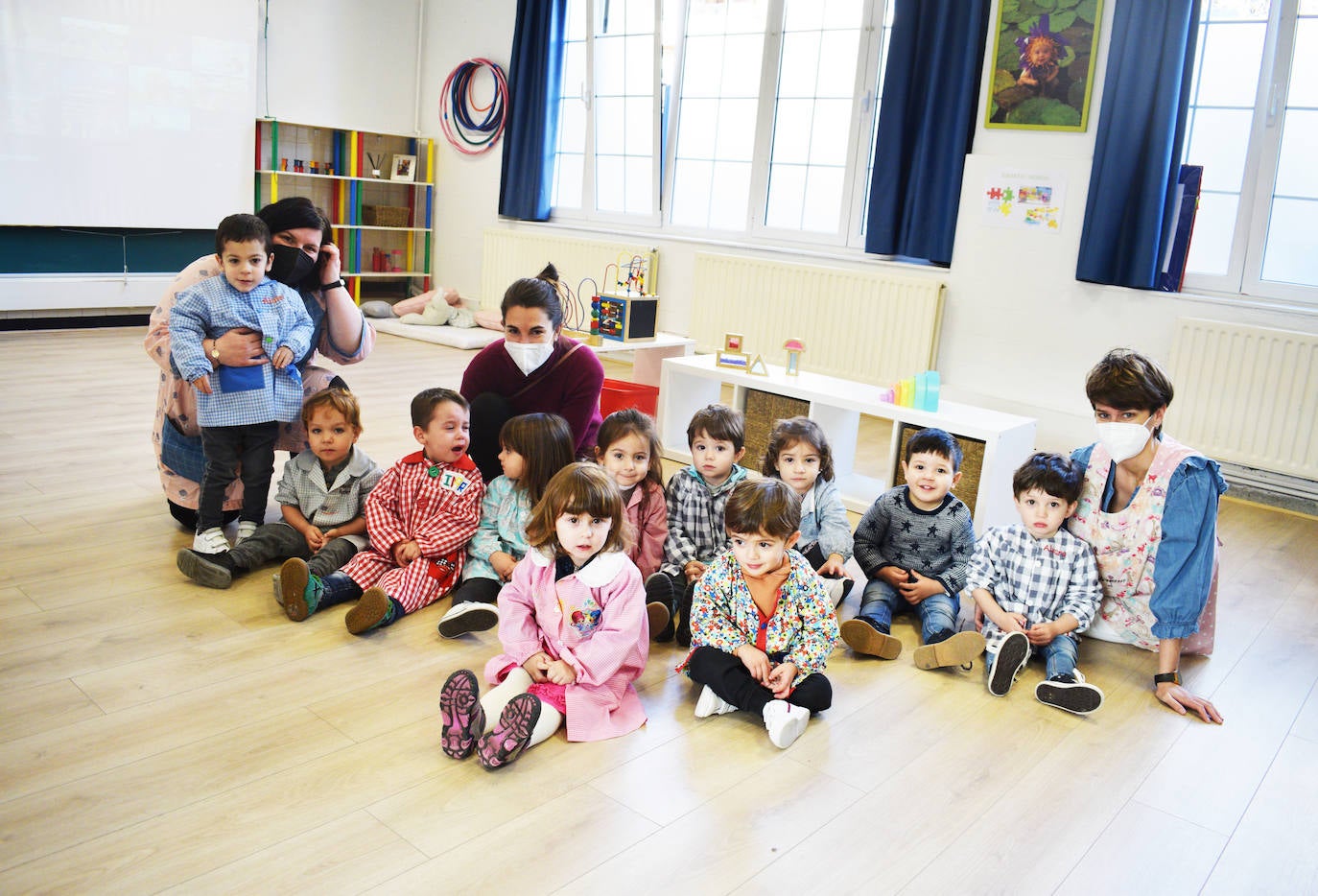 Los txikis de la clase de 2 años.