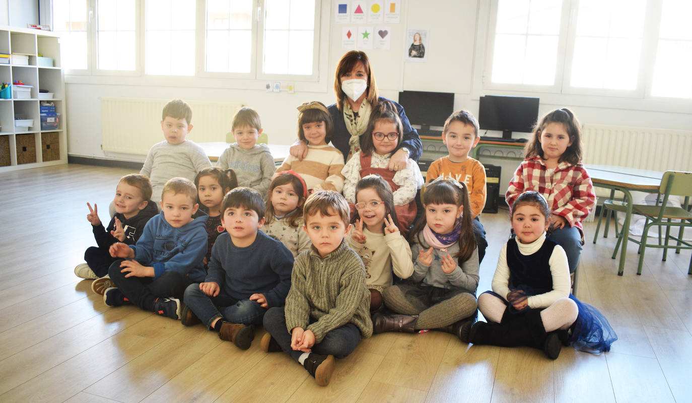 Los txikis de la clase de 4 años.