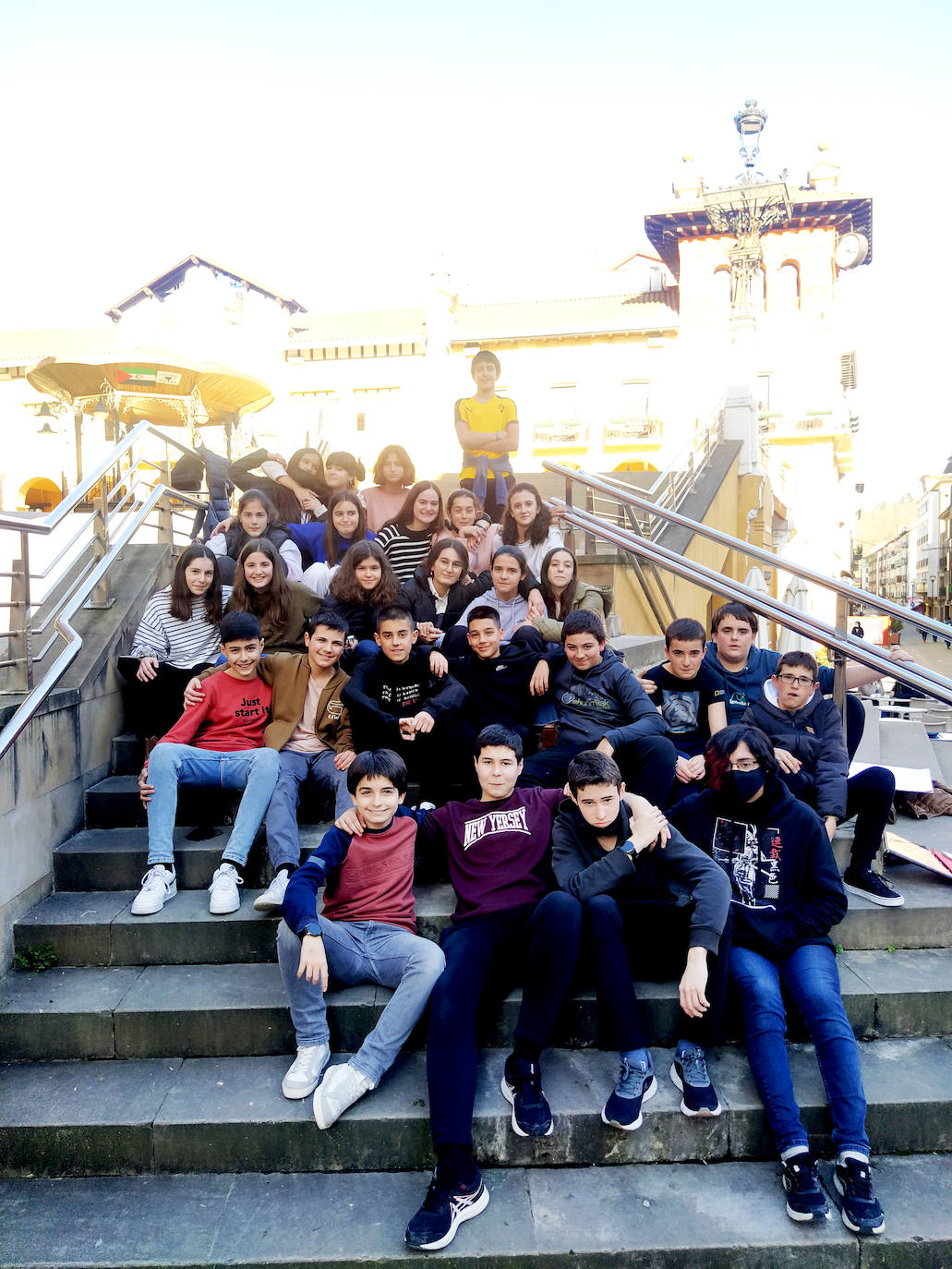 Los alumnos de la clase de 2º de la E.S.O.