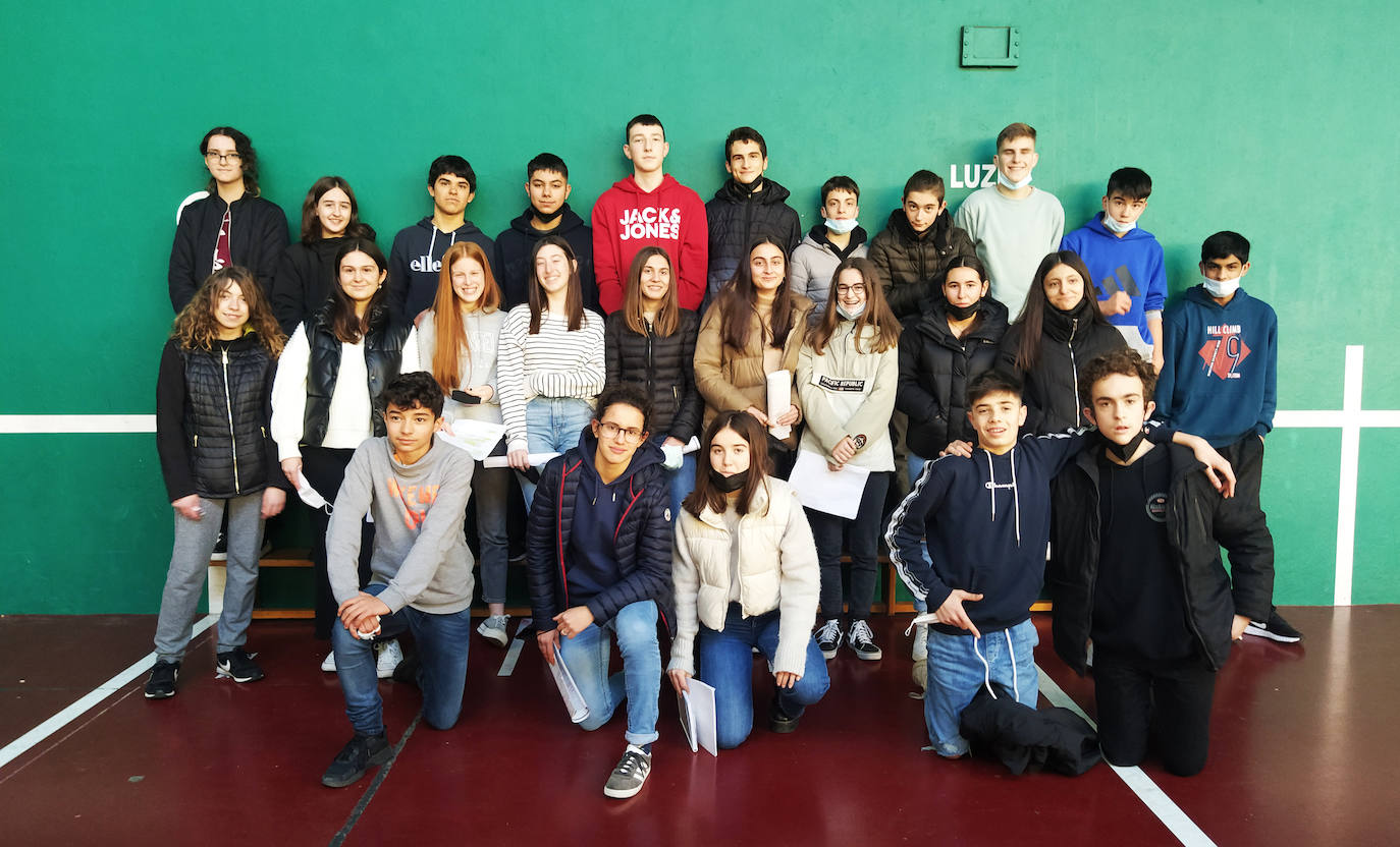 Los alumnos de la clase de 3º de la E.S.O.