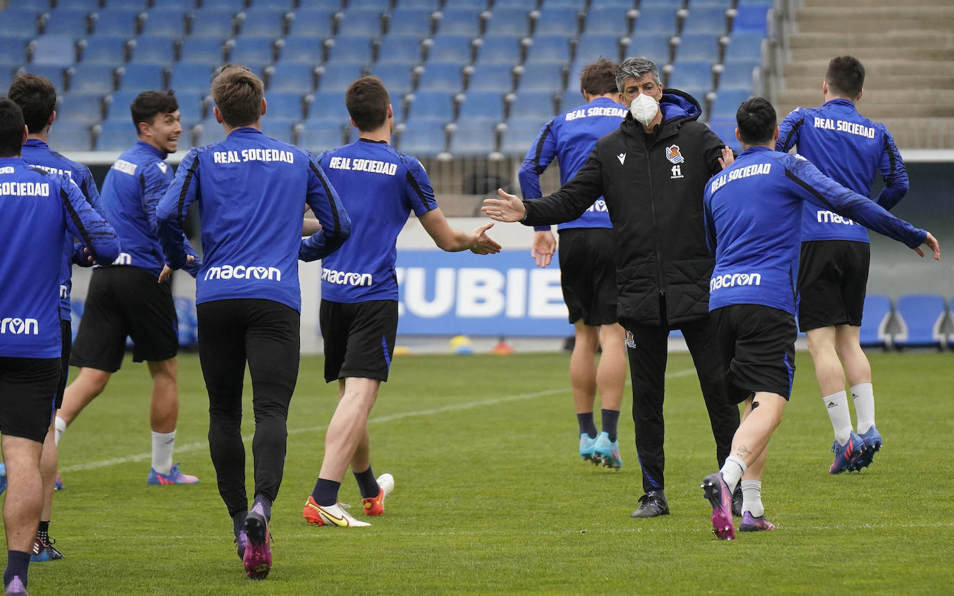 Fotos: Aihen no se entrena y Silva sigue al margen del grupo