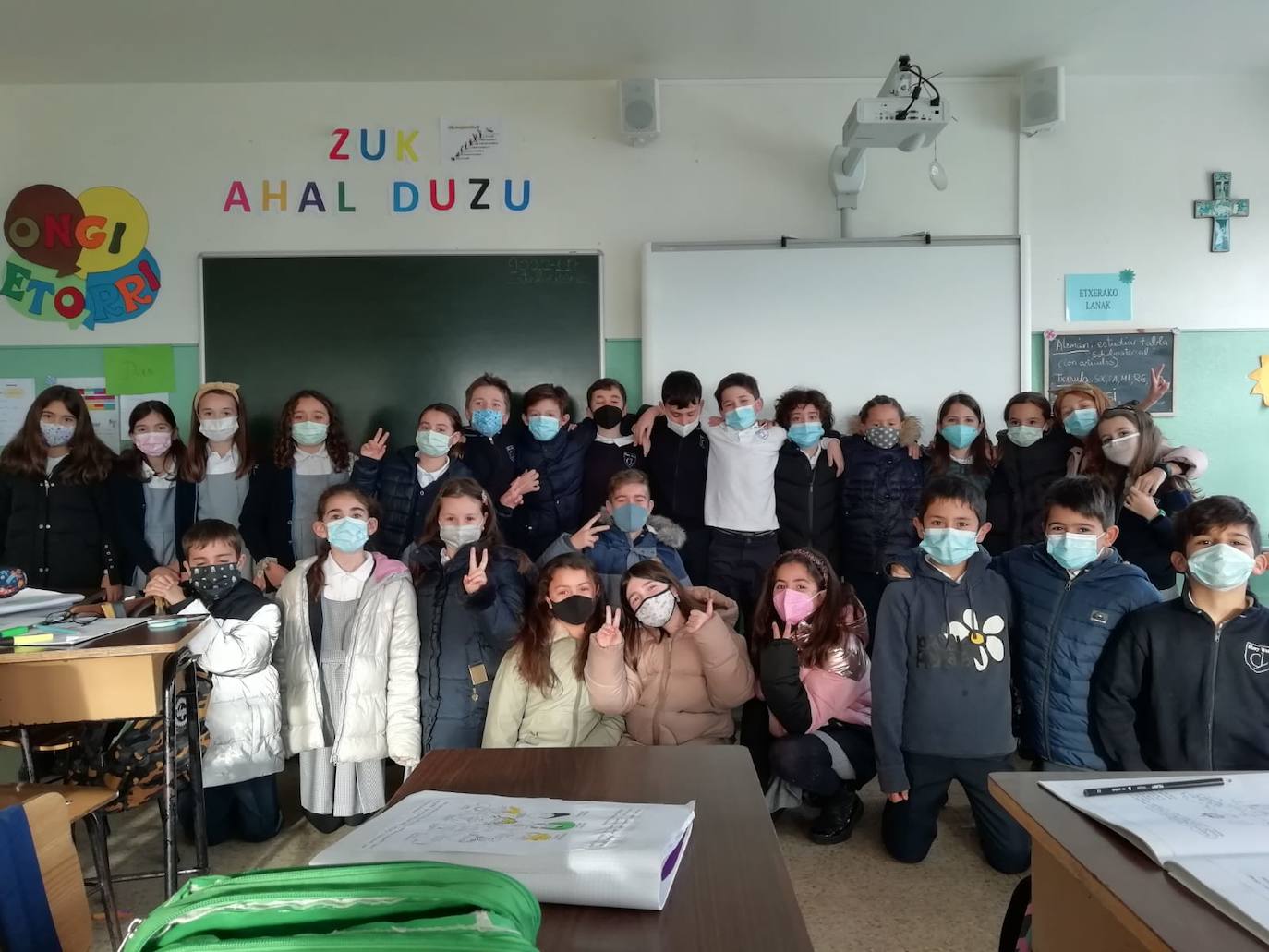 Los niños de 4º de Primaria.