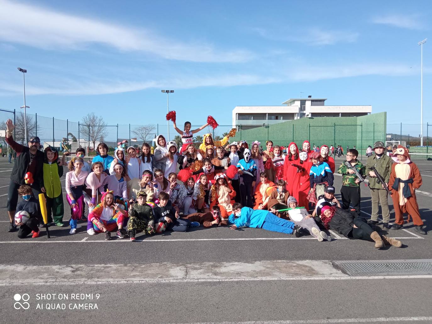 Los niños de 6º de Primaria, en carnavales.