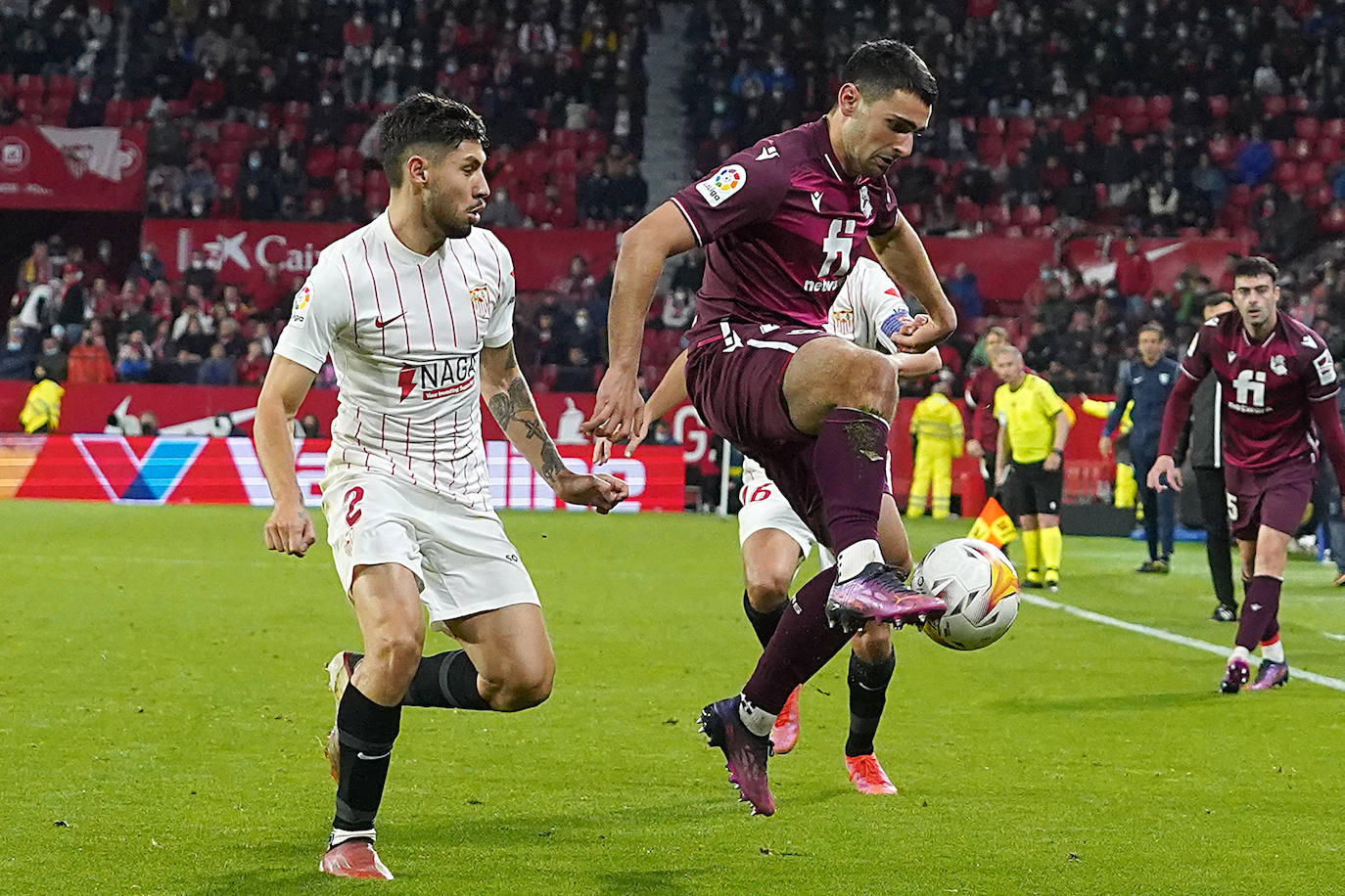 Fotos: Las imágenes del partido entre el Sevilla y la Real Sociedad