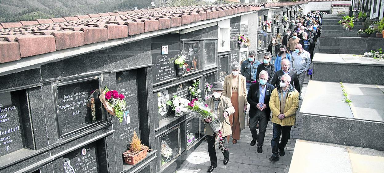 Momento del homenaje que se realizó en recuerdo de Juan Priede. 