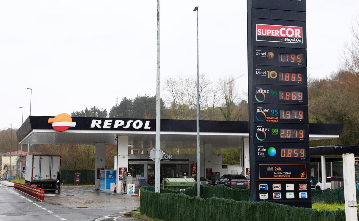 Gasolinera de San Sebastián con altos precios