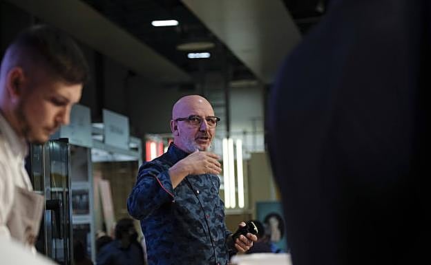 Franco Pepe hablando sobre su pizza. 