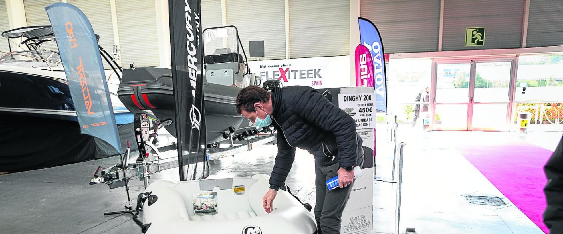 Exposición. Algunos de los barcos que pueden verse en Ficoba. 
