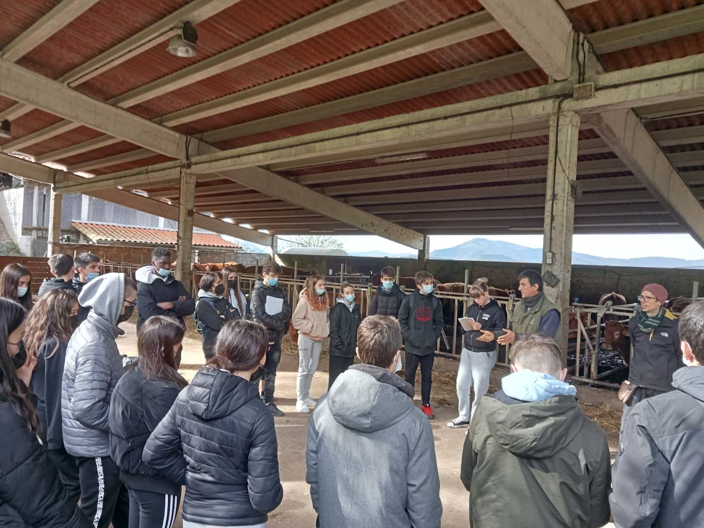 Los alumnos de 3º de la E.S.O., de excursión.