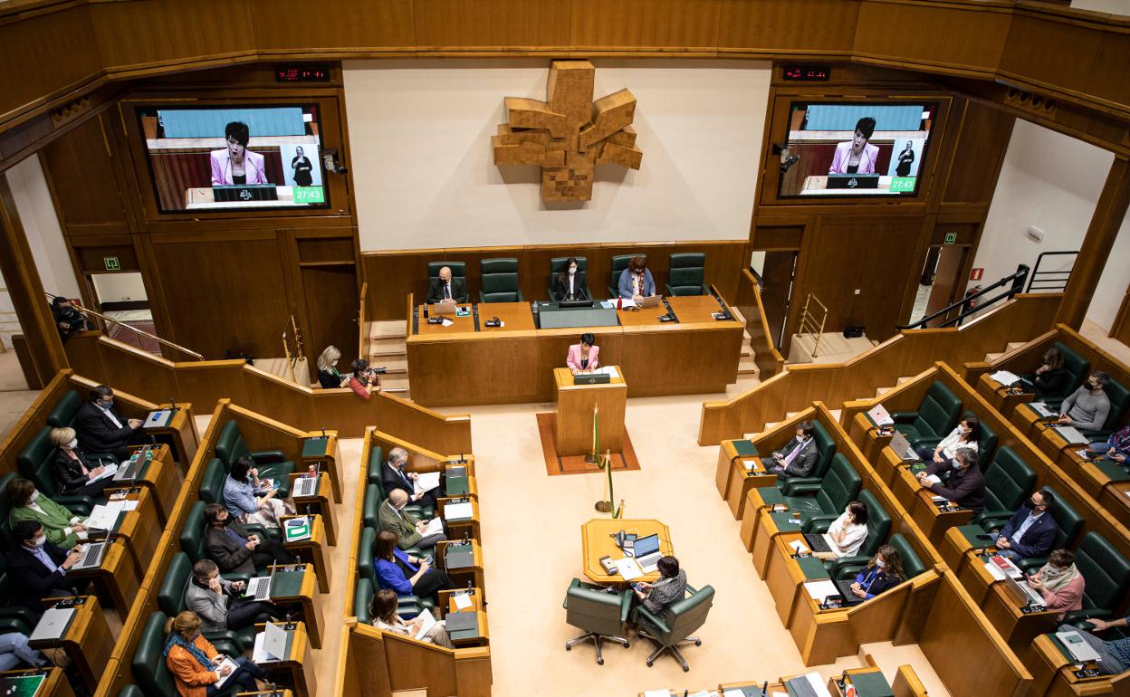 Pleno del Parlamento Vasco.
