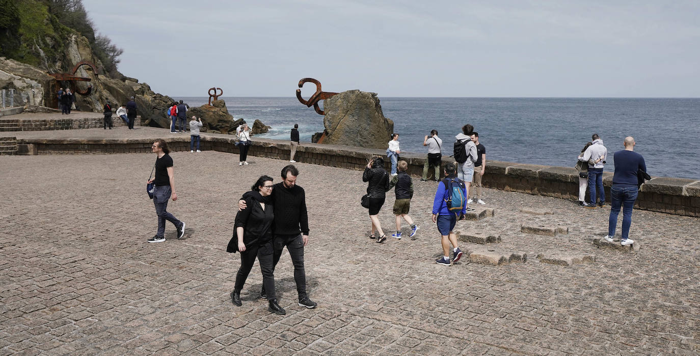 Fotos: Imágenes del día caluroso en Gipuzkoa