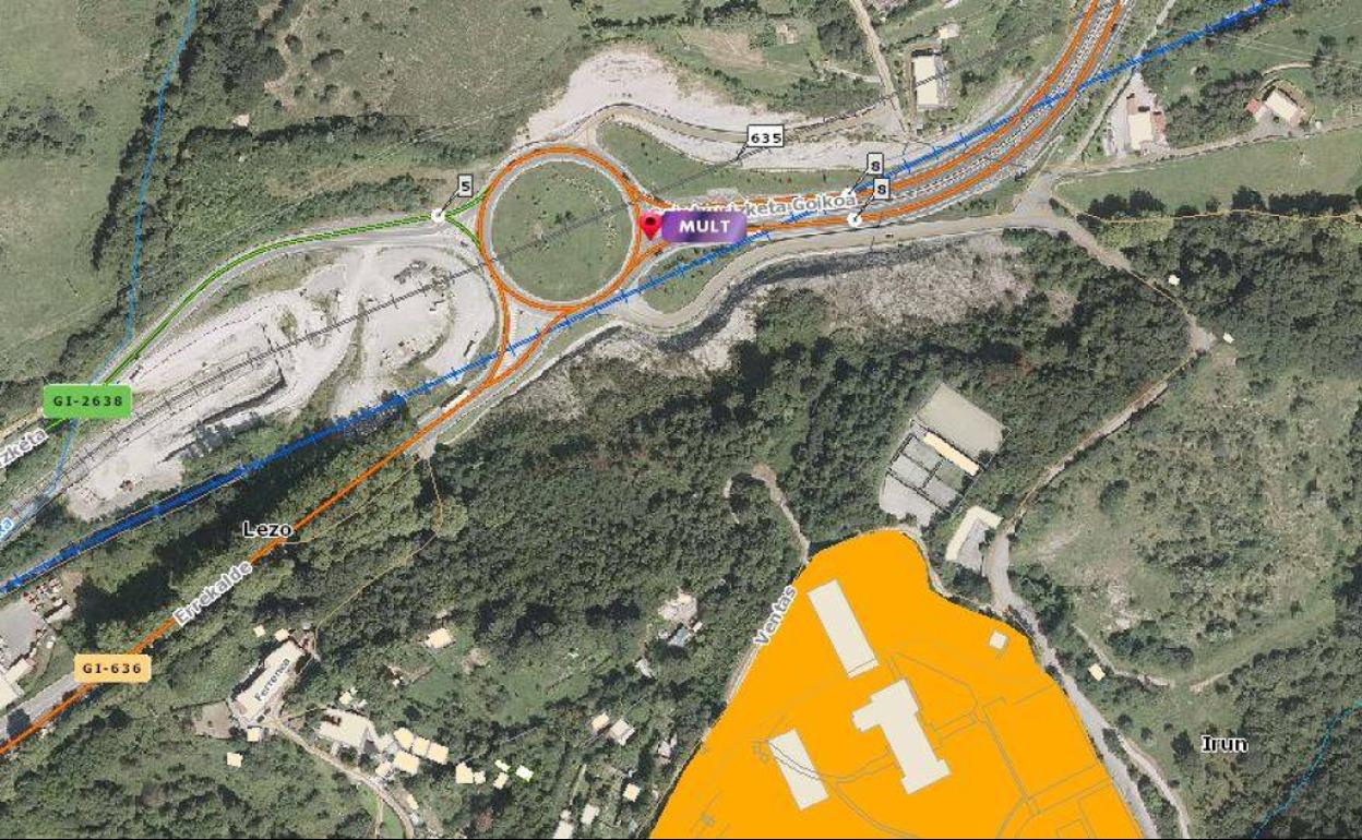 Lugar del accidente.