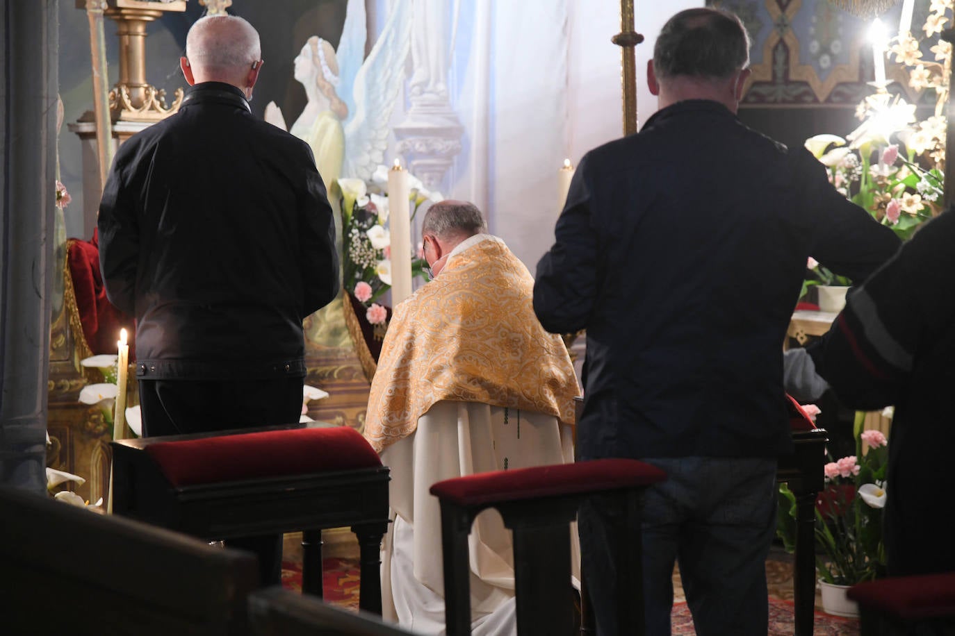 Fotos: Segura revive su tradicional procesión de Jueves Santo