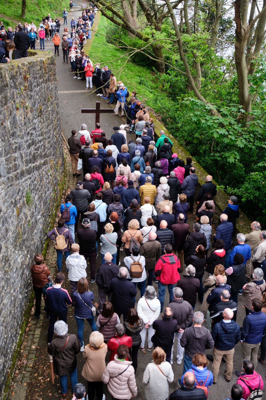 Fotos: Vía Crucis al monte Urgull