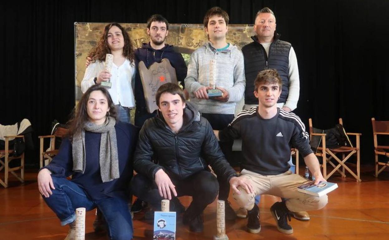 Participantes del premio Osinberdea de Zaldibia. 