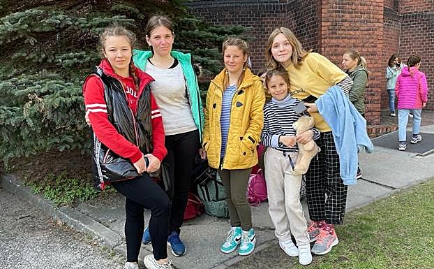 Galería. Los ocupantes del primer autobús.