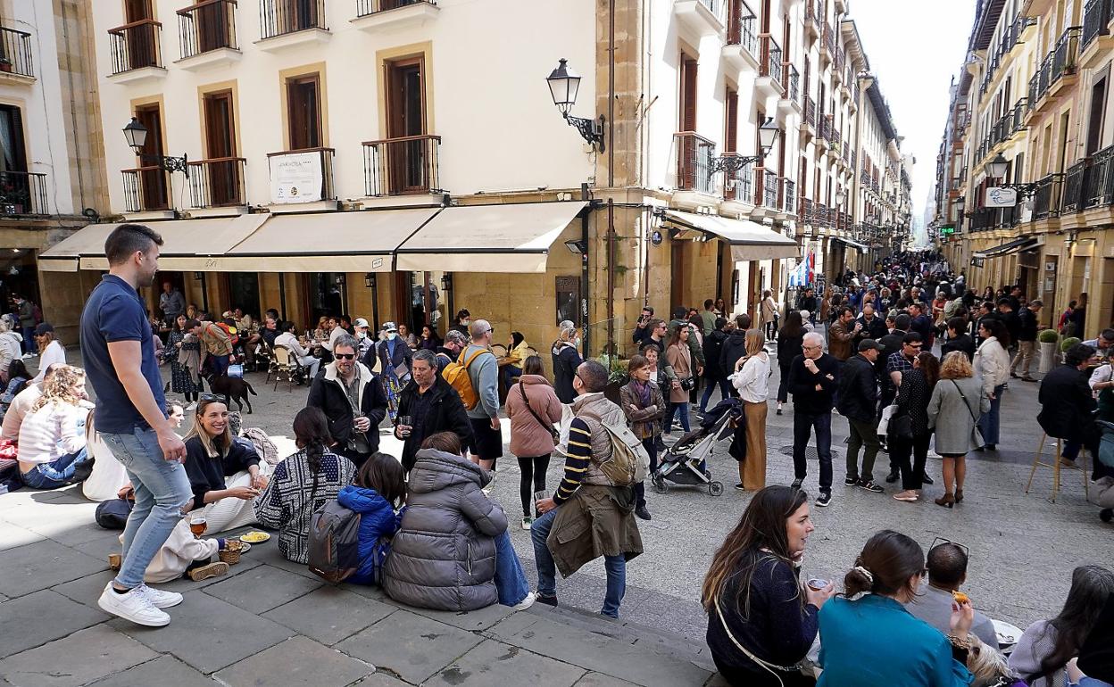 La confluencia de las calles Mayor y 31 de Agosto, este pasado sábado. 