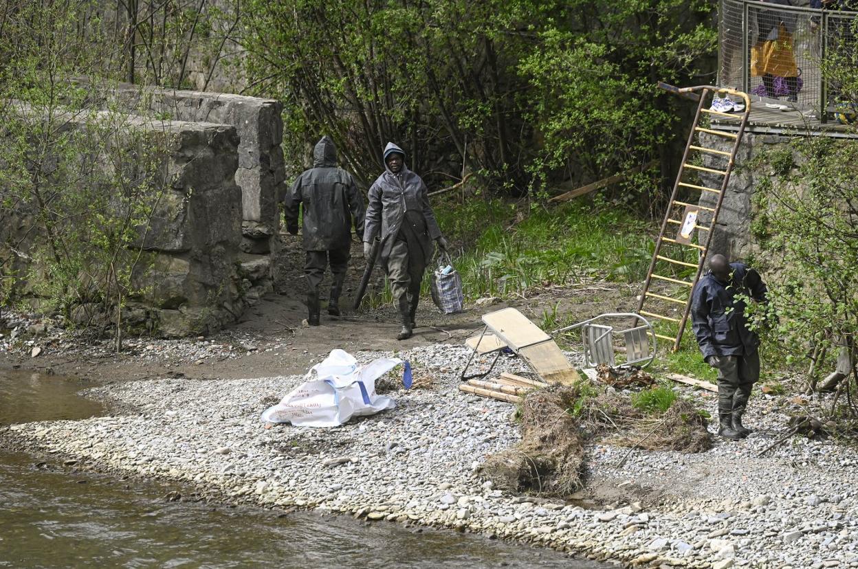 La mayor cantidad de residuos se ha recogido en la zona del Tinglado. 