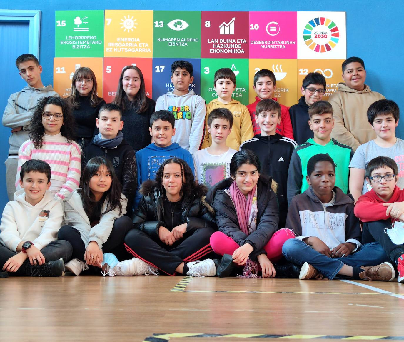 Los alumnos de DBH 1º A.