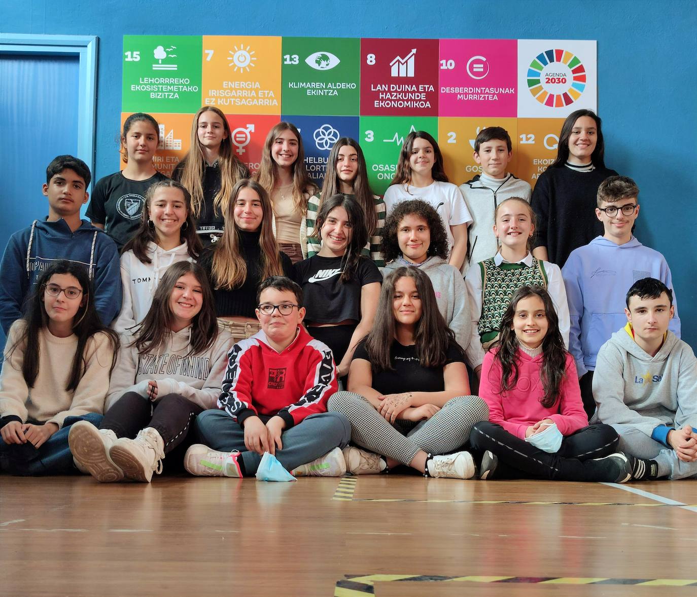 Los alumnos de DBH 1º B.