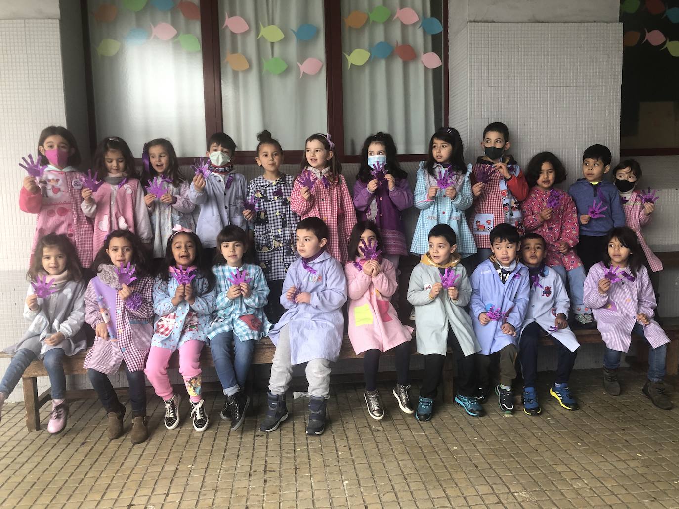 Los txikis de la clase de 5 años.