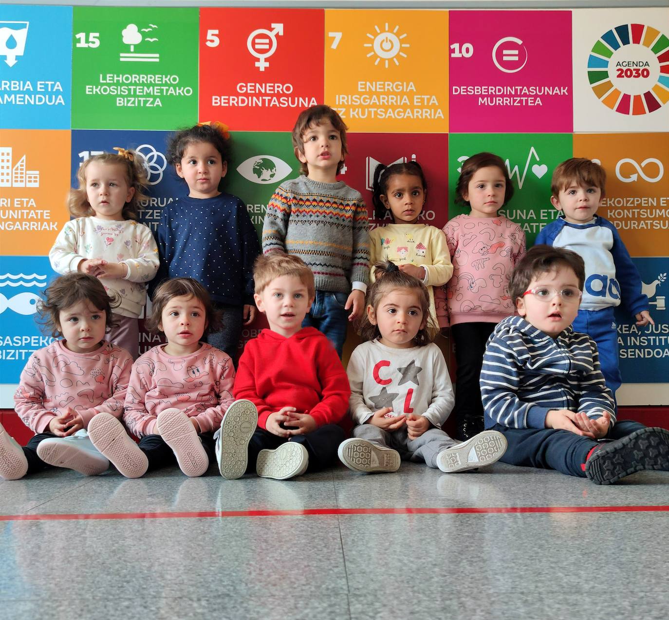 Los txikis de Educación Infantil.