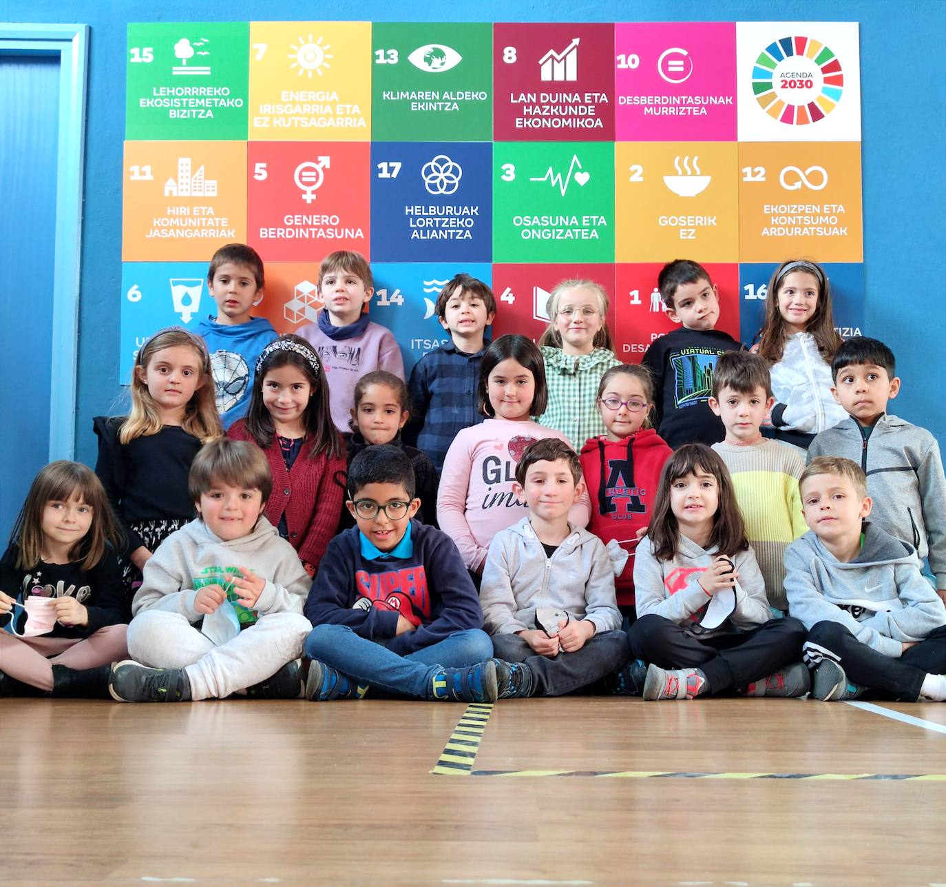 Los niños de 1º de Primaria A.