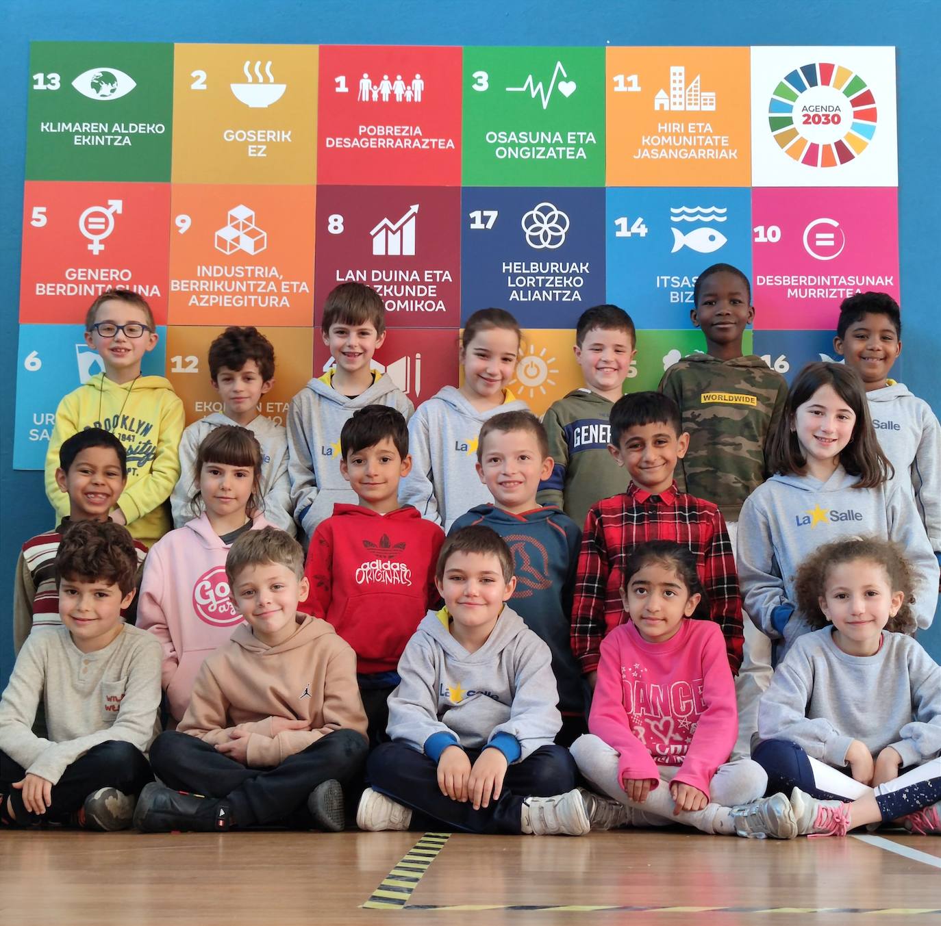 Los niños de 2º de Primaria B.