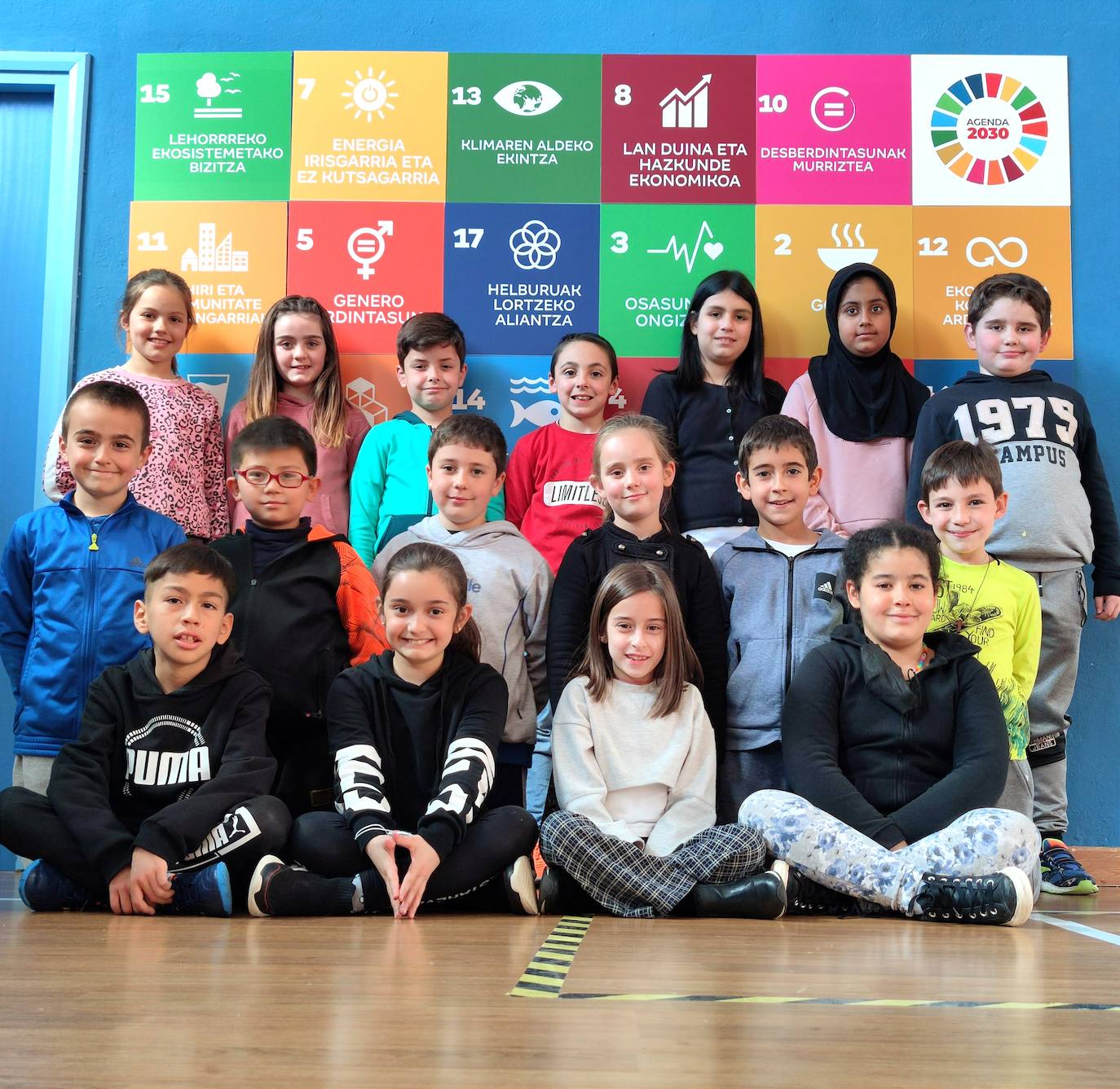 Los niños de 3º de Primaria B.