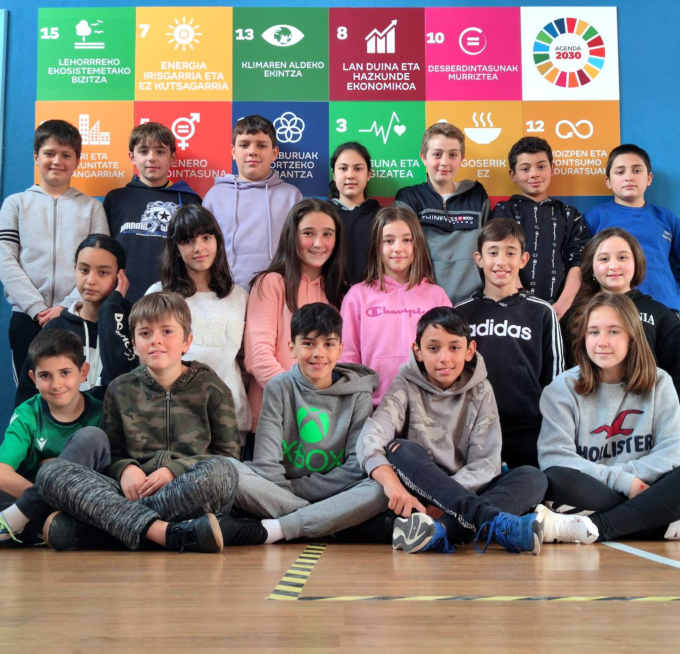 Los niños de 6º de Primaria B.