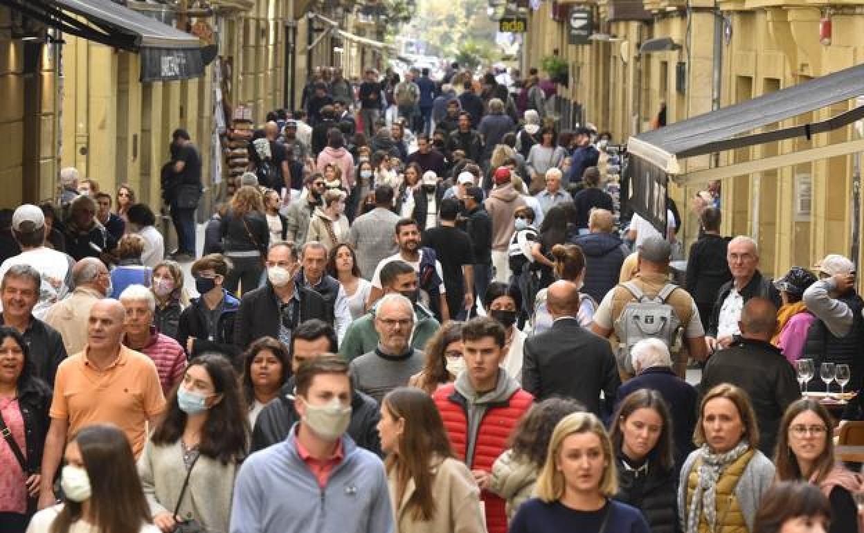 Imagen de la calle Puerto el día de mayor afluencia peatonal del pasado año. 