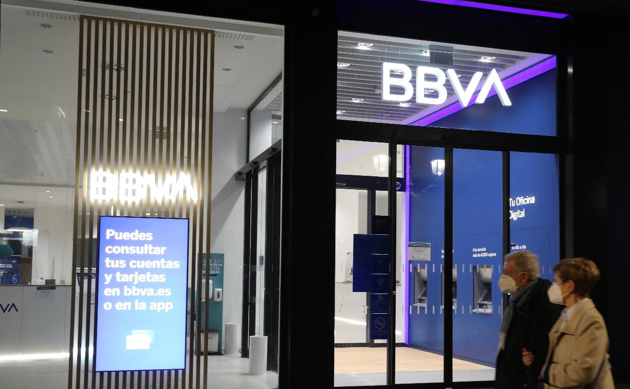 Una oficina del BBVA. 
