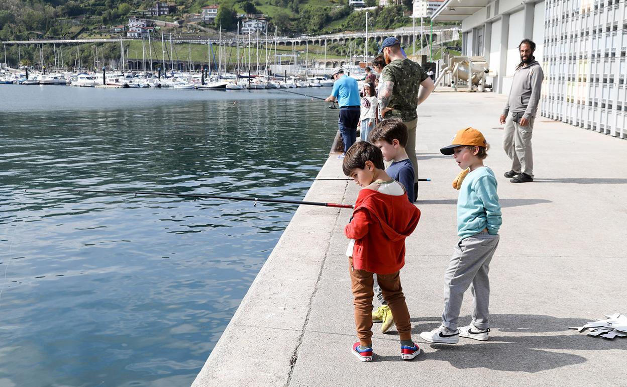 Los más pequeños disfrutaron de una nueva jornada de 'Izan Arrantzale'. 