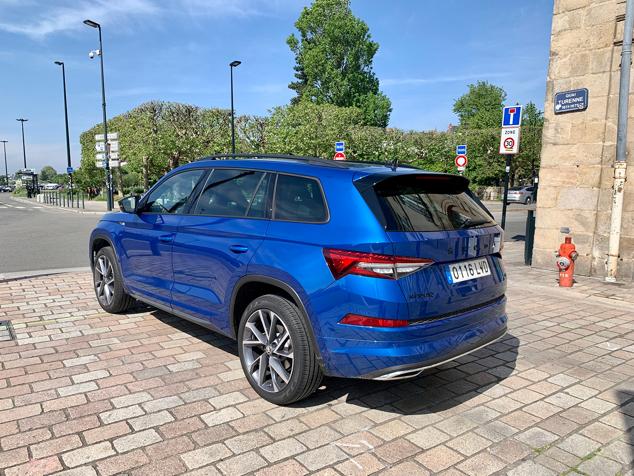 Trasera del Skoda kodiaq en Nantes