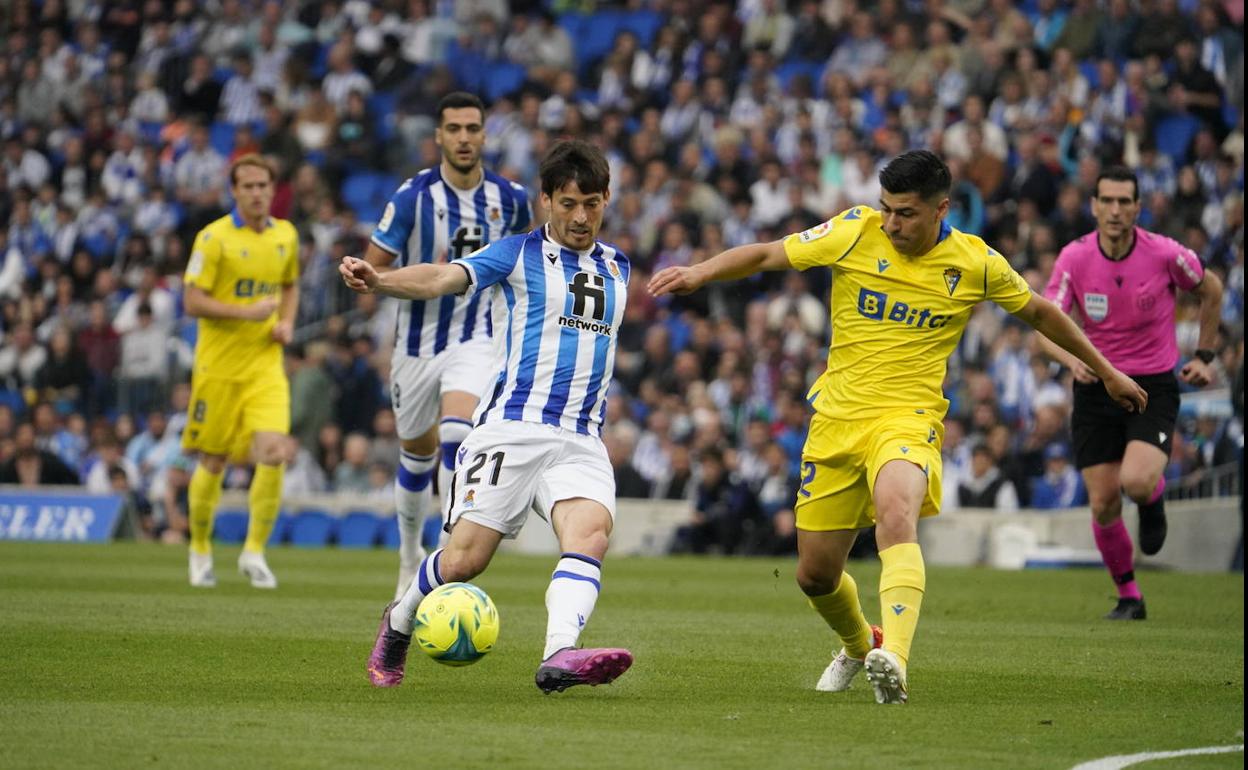 Silva ha sido fundamental en la victoria de la Real Sociedad ante el Cádiz. 