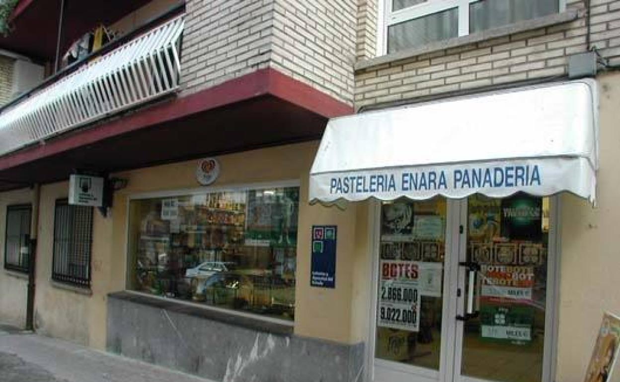 El boleto ha sido validado en esta panaderia de la calle Ricardo Alberdi de Irun.