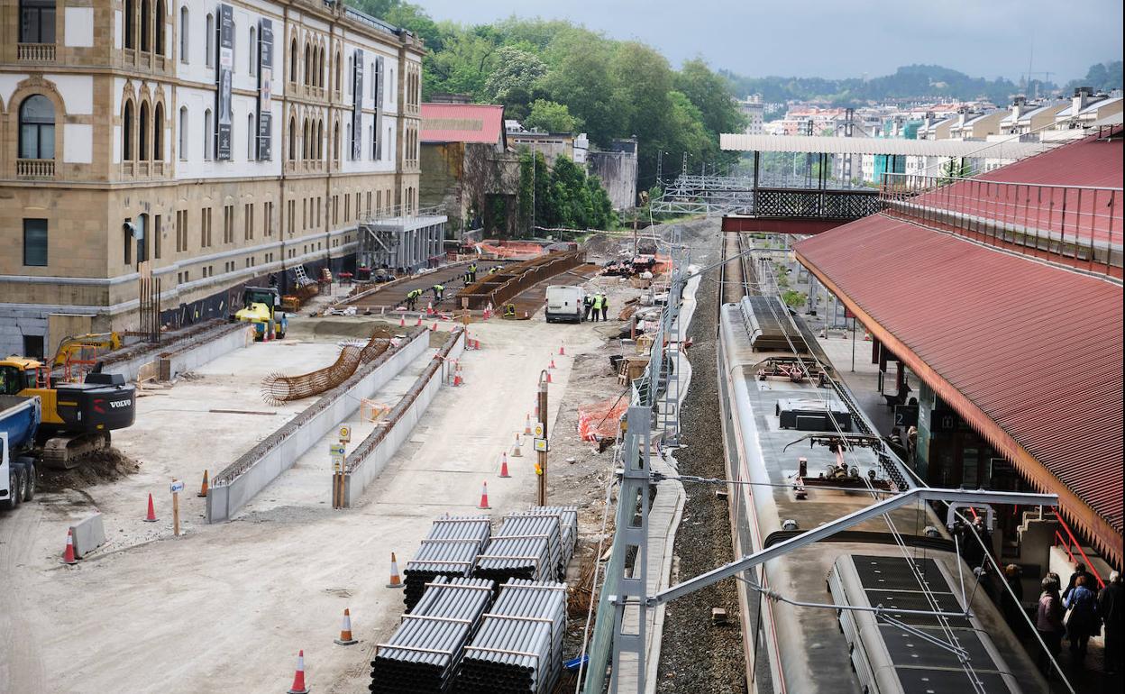 Infraestructuras | Obras del TAV: La estación provisional de Atotxa se pondrá en marcha tras el verano